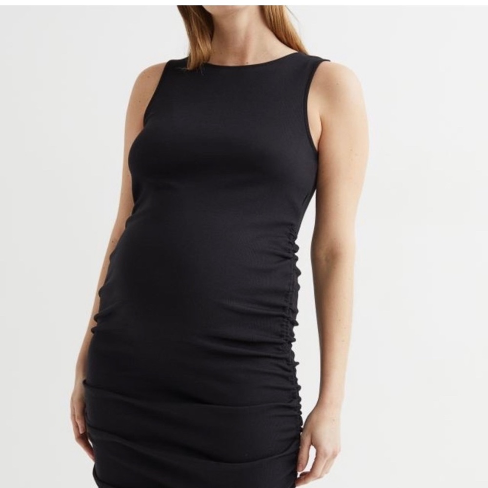 H&M MAMA Stretchy ribbed maternity dress -Size Extra Small